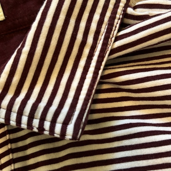 Johnnie O Burgundy & White Striped Golf Polo Shirt Size XXL Gently Used - Picture 10 of 10